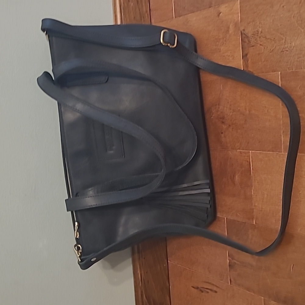 Black leather Parker Clay bag